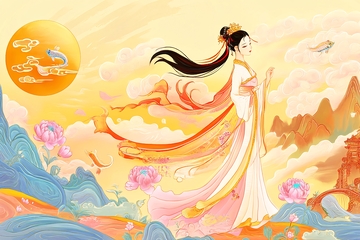古风仙女云端唯美画面270