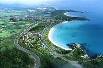 美丽海滨风光鸟瞰图437