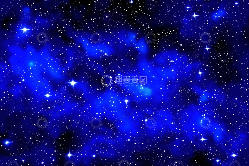 高清大图下载【趣麦麦图】-梦幻蓝色星空背景790