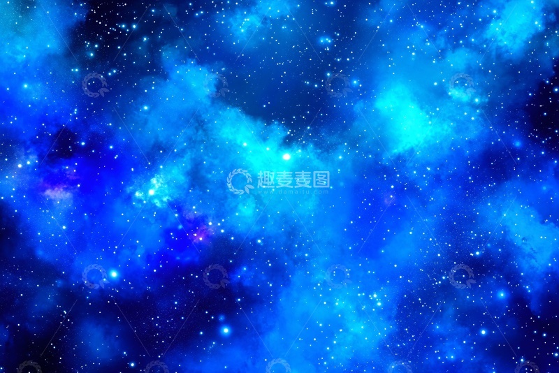 高清大图下载【趣麦麦图】-梦幻蓝色星空背景890