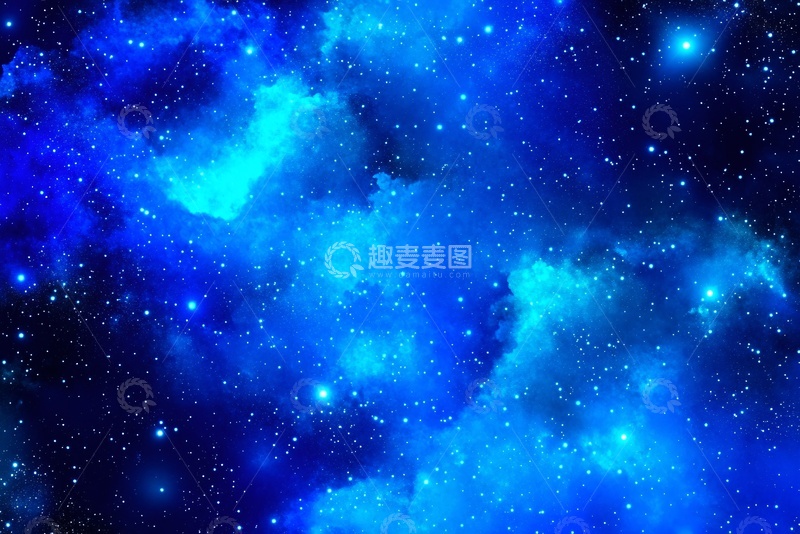 高清大图下载【趣麦麦图】-梦幻蓝色星空背景图788
