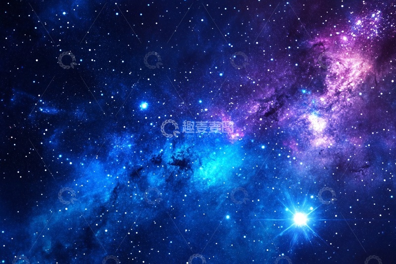 高清大图下载【趣麦麦图】梦幻绚丽的星空景象690