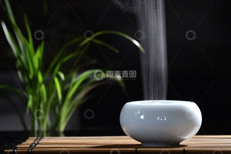 高清大图下载【趣麦麦图】白色香薰机正在喷雾471