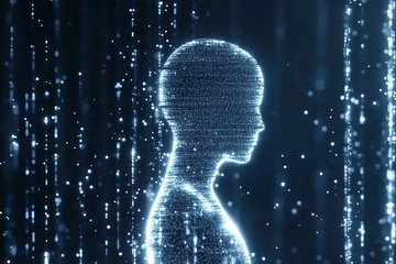 科技感数字人物轮廓图像925