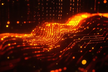 科技感数字波浪背景图083