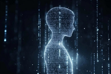 科技感数字人物轮廓图228
