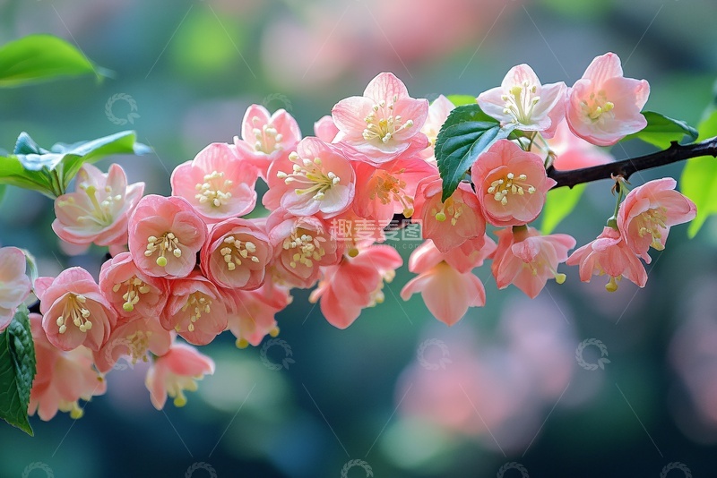 高清大图下载【趣麦麦图】粉色娇艳花朵特写009