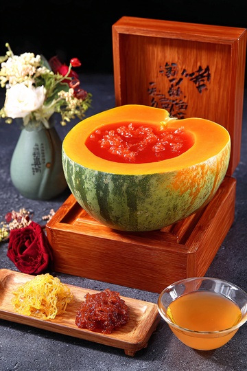 木盒中盛放的南瓜料理524