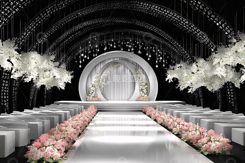 高清大图下载【趣麦麦图】-唯美浪漫婚礼舞台场景665