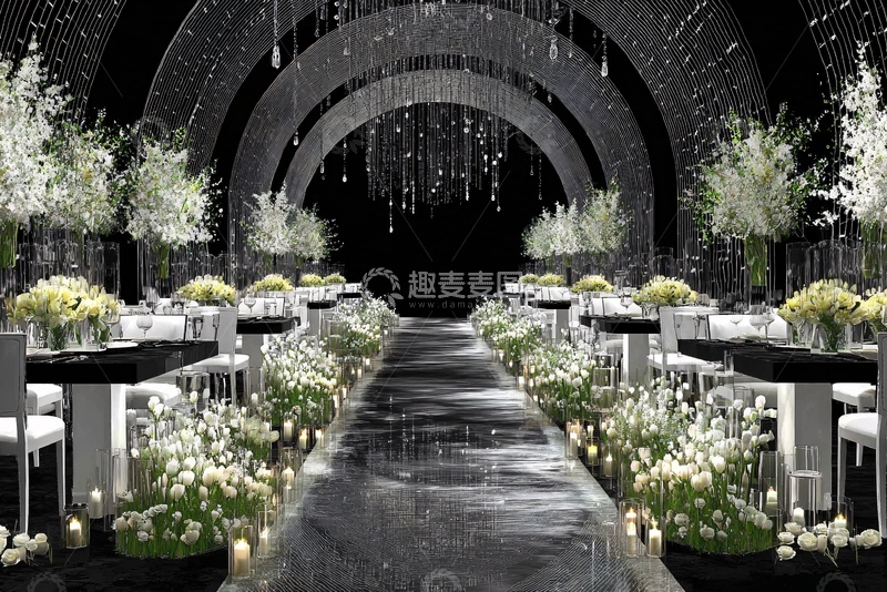 高清大图下载【趣麦麦图】-浪漫唯美的婚礼场地布置849