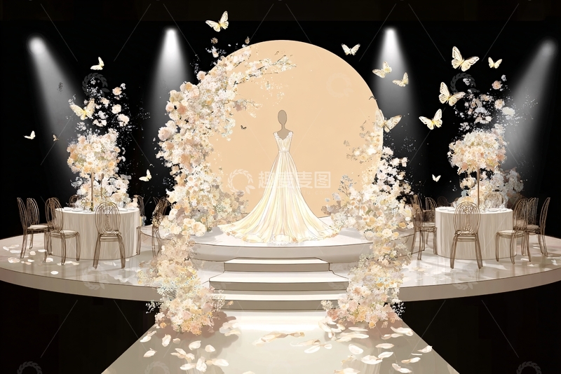 高清大图下载【趣麦麦图】-唯美浪漫婚礼舞台场景803