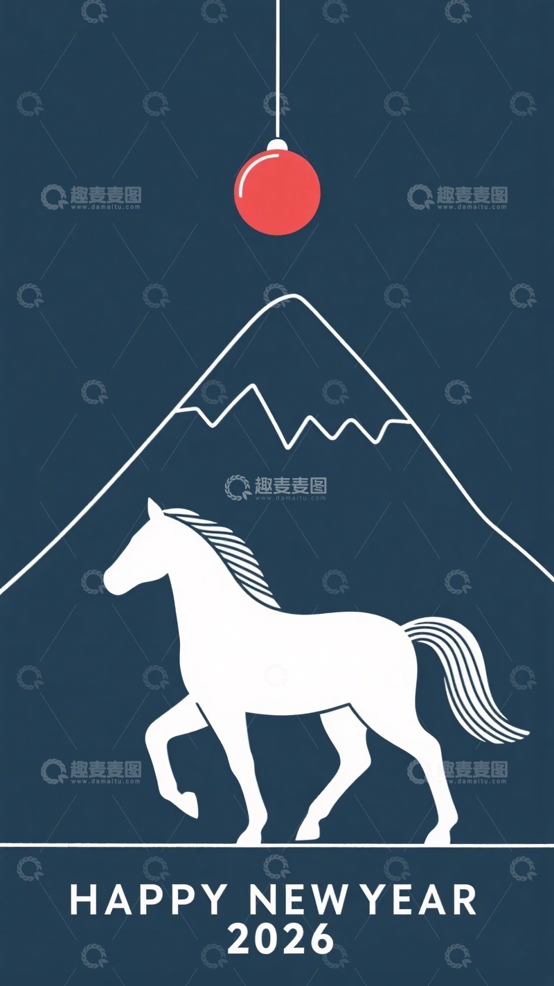 高清大图下载【趣麦麦图】-新年插画777