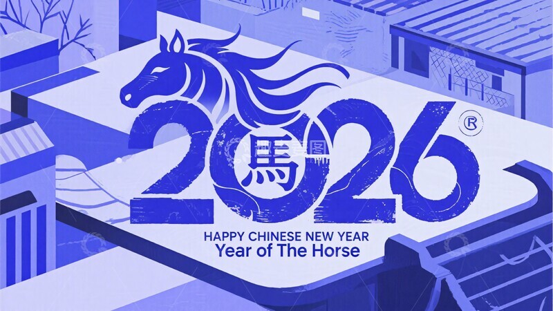 高清大图下载【趣麦麦图】-年马年主题插画521