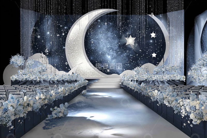 高清大图下载【趣麦麦图】梦幻星空主题婚礼场景457