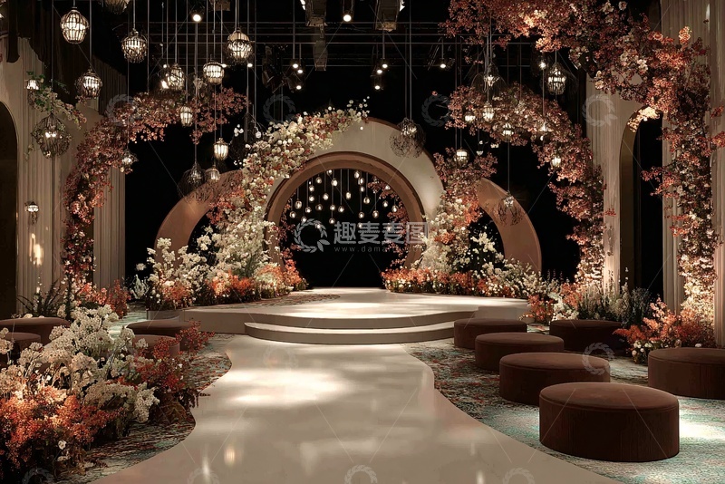 高清大图下载【趣麦麦图】-浪漫华丽的婚礼场景布置607