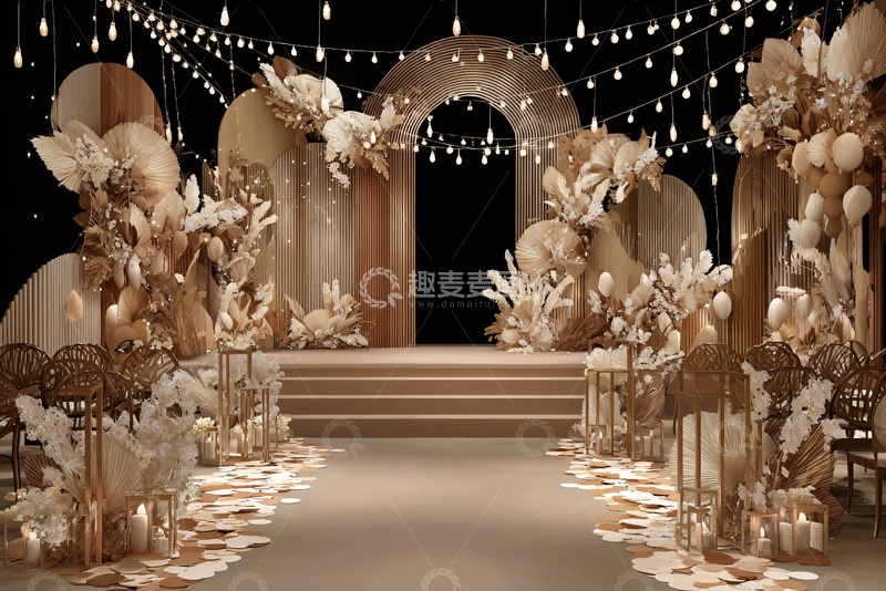 高清大图下载【趣麦麦图】-浪漫唯美婚礼场景布置633