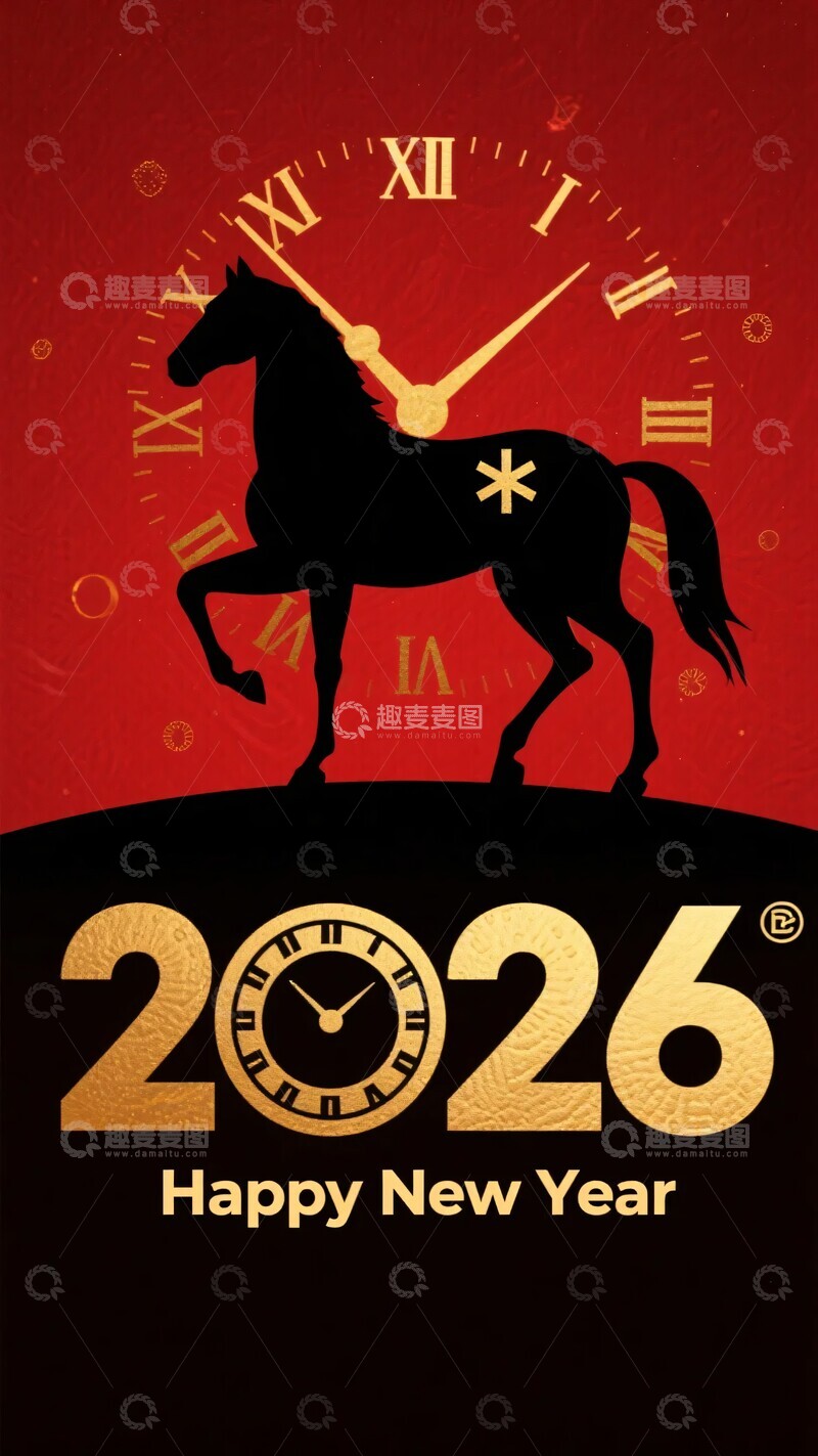 高清大图下载【趣麦麦图】-年新年主题插画243