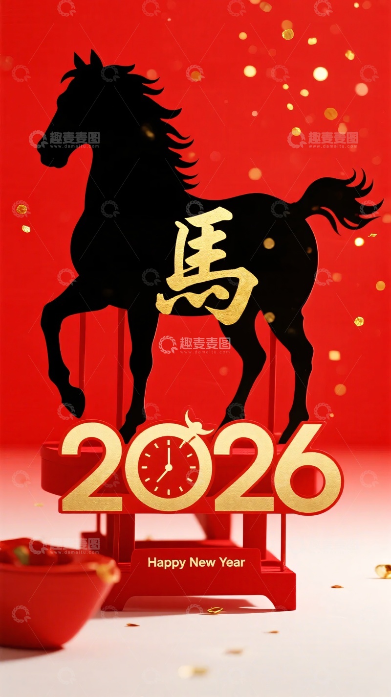 高清大图下载【趣麦麦图】年马年新年主题装饰179