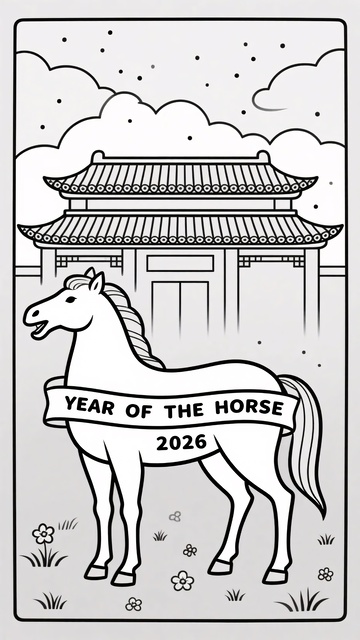 年马年主题插画561