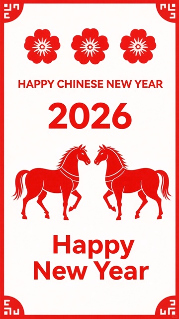 年中国新年双马贺岁图658
