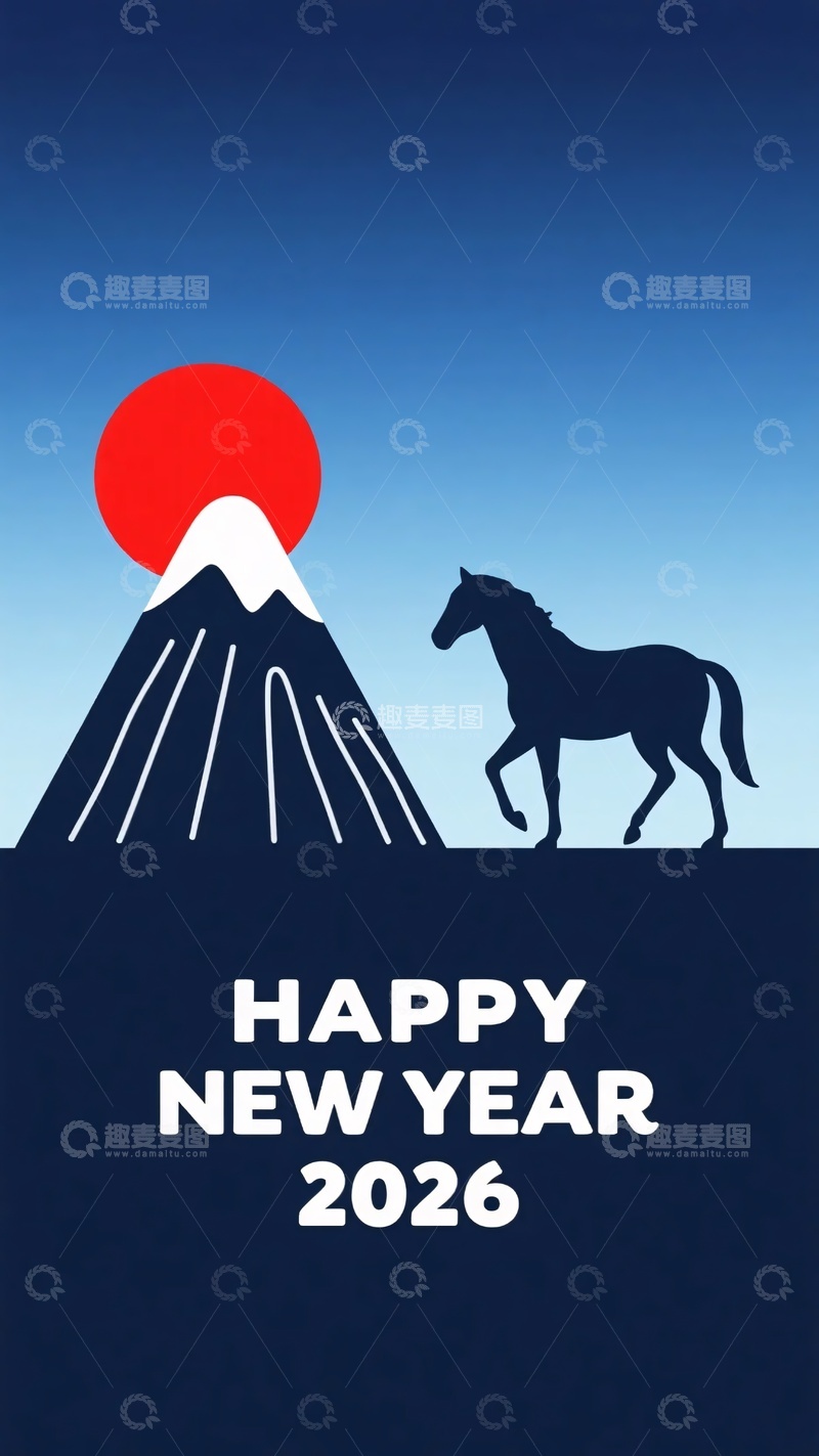 高清大图下载【趣麦麦图】-新年主题插画000