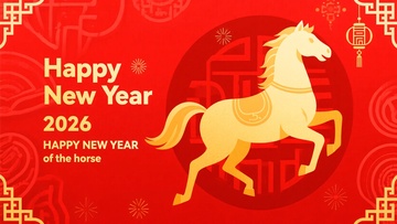 年马年新年贺图450