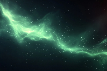 梦幻绿色流光星空背景988