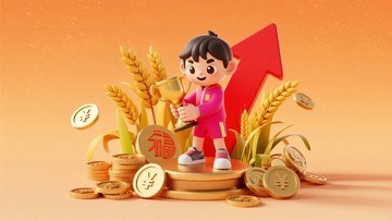持金铲小孩与财富元素场景966