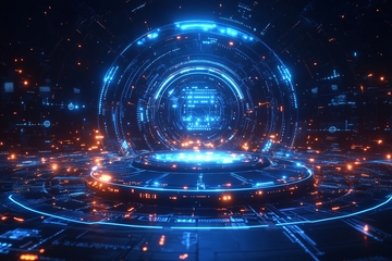 科幻风格的未来科技场景025