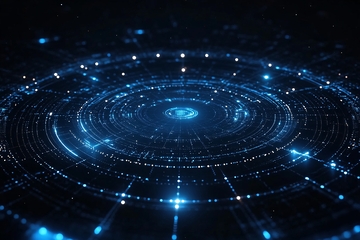 科技感蓝色光环背景图599