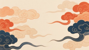 中式传统云纹图案背景962