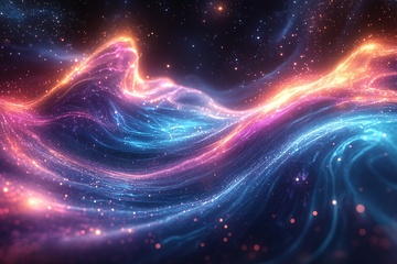 梦幻绚丽的宇宙星云波浪894