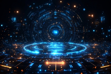 科幻风格的科技感光环场景137