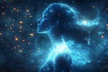 星空下的梦幻人物轮廓693