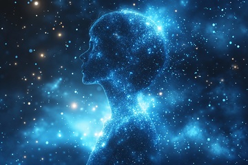 星空下的人物轮廓光影图129