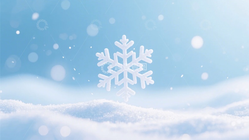 高清大图下载【趣麦麦图】-冬日雪花雪景图641