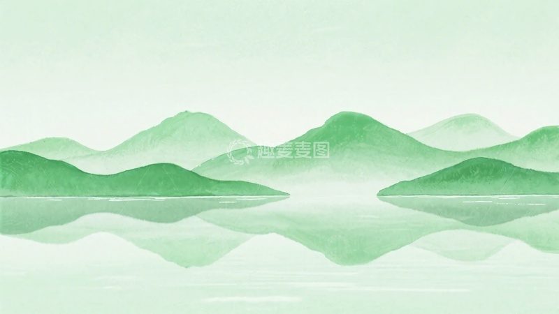 高清大图下载【趣麦麦图】水墨风山水风景图519