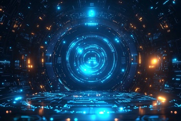 科幻风格未来感科技空间004