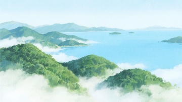 青山碧海的梦幻自然景观691