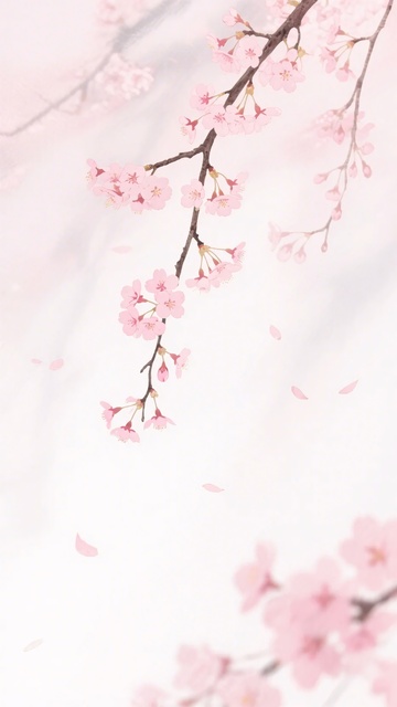 粉色浪漫樱花枝396
