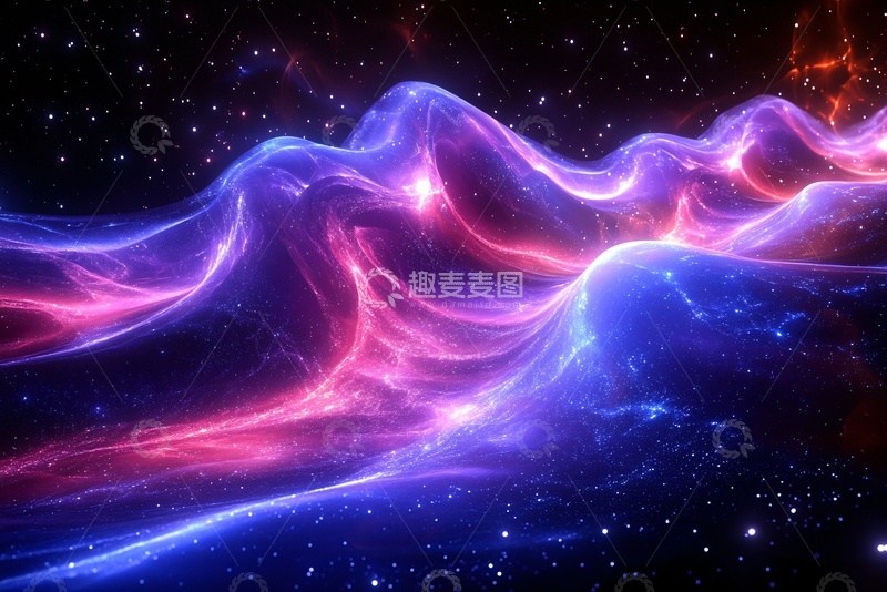 高清大图下载【趣麦麦图】-梦幻绚丽的宇宙星云景象876
