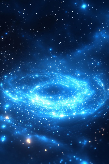 梦幻蓝色星系星空背景691