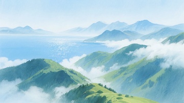 山间云海的清新美景012