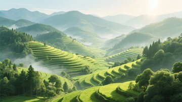 山间梯田美景522