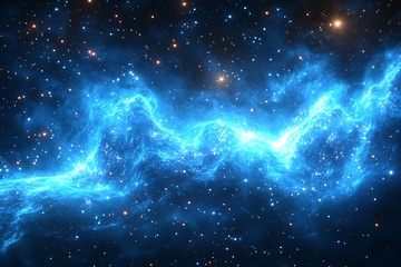 梦幻蓝色星空星云景象230