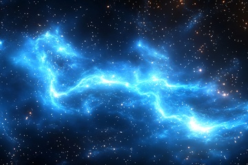 梦幻蓝色星云太空景象673
