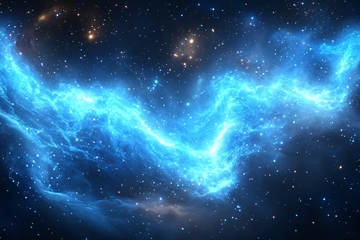梦幻蓝色星云宇宙图景304