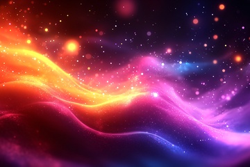 梦幻绚丽的彩色光波背景418
