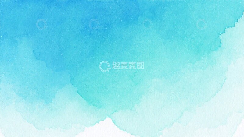高清大图下载【趣麦麦图】-蓝绿色水彩背景图451