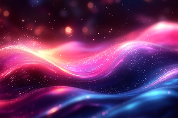 梦幻炫彩波浪背景图140